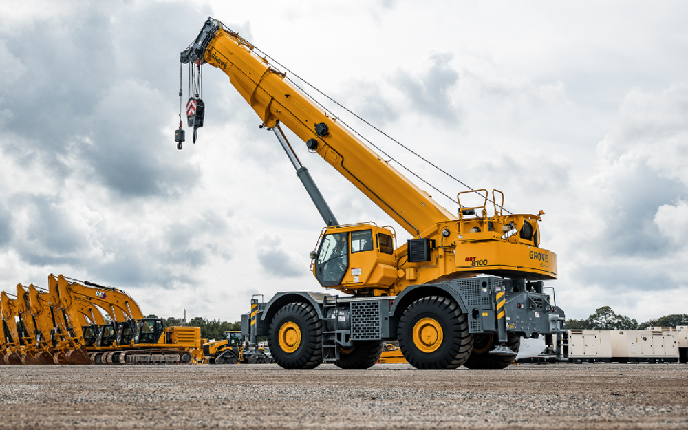 Grove GRT8100 Rough Terrain Grane